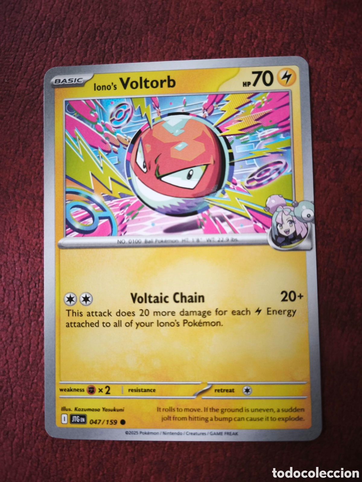 Coleccionismo cromos antiguos: Pokemon. 2025. Voltorb #47, ingles - Foto 1