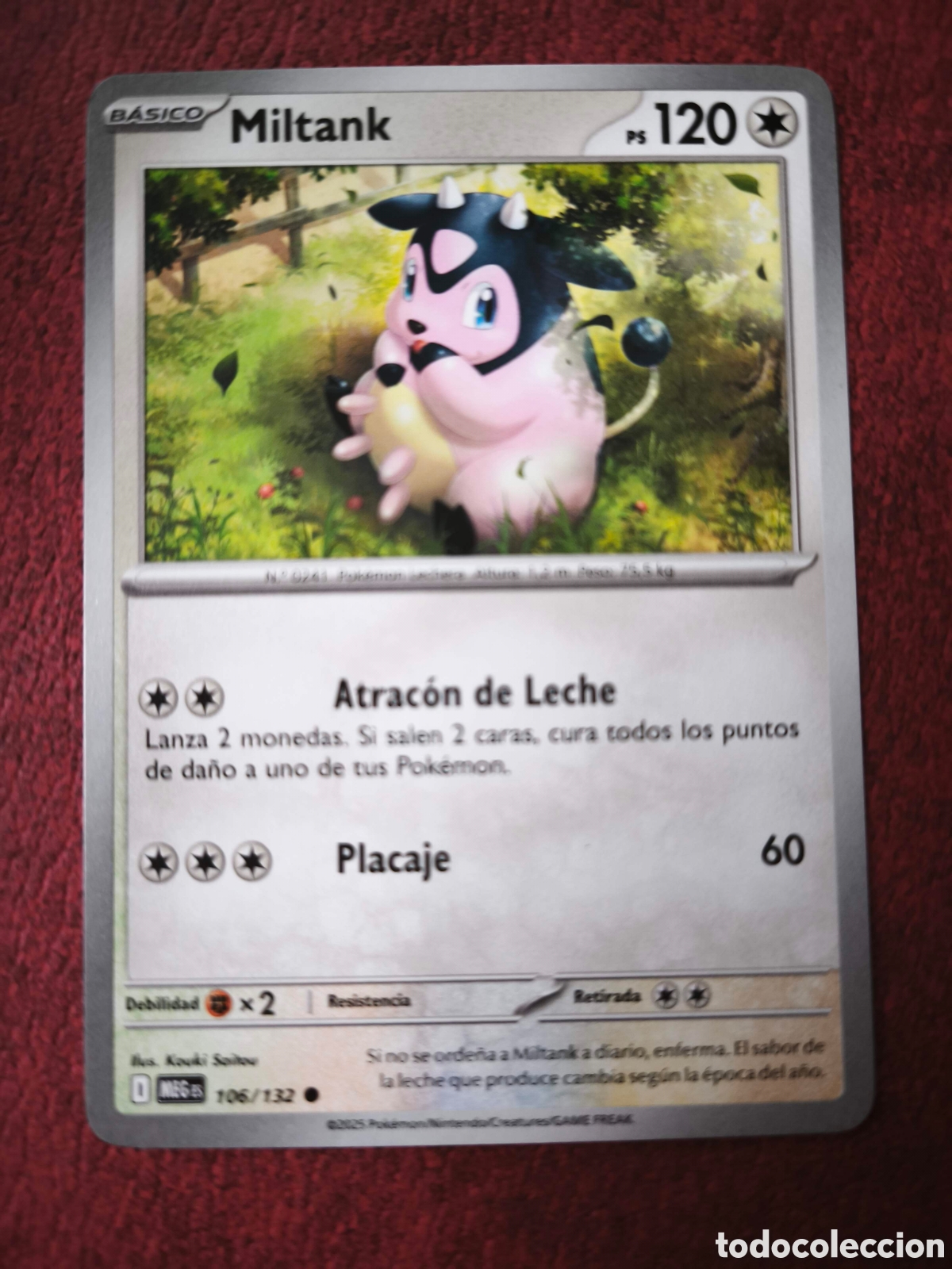 Coleccionismo cromos antiguos: Pokemon. 2025. Miltank #106, ingl&eacute;s