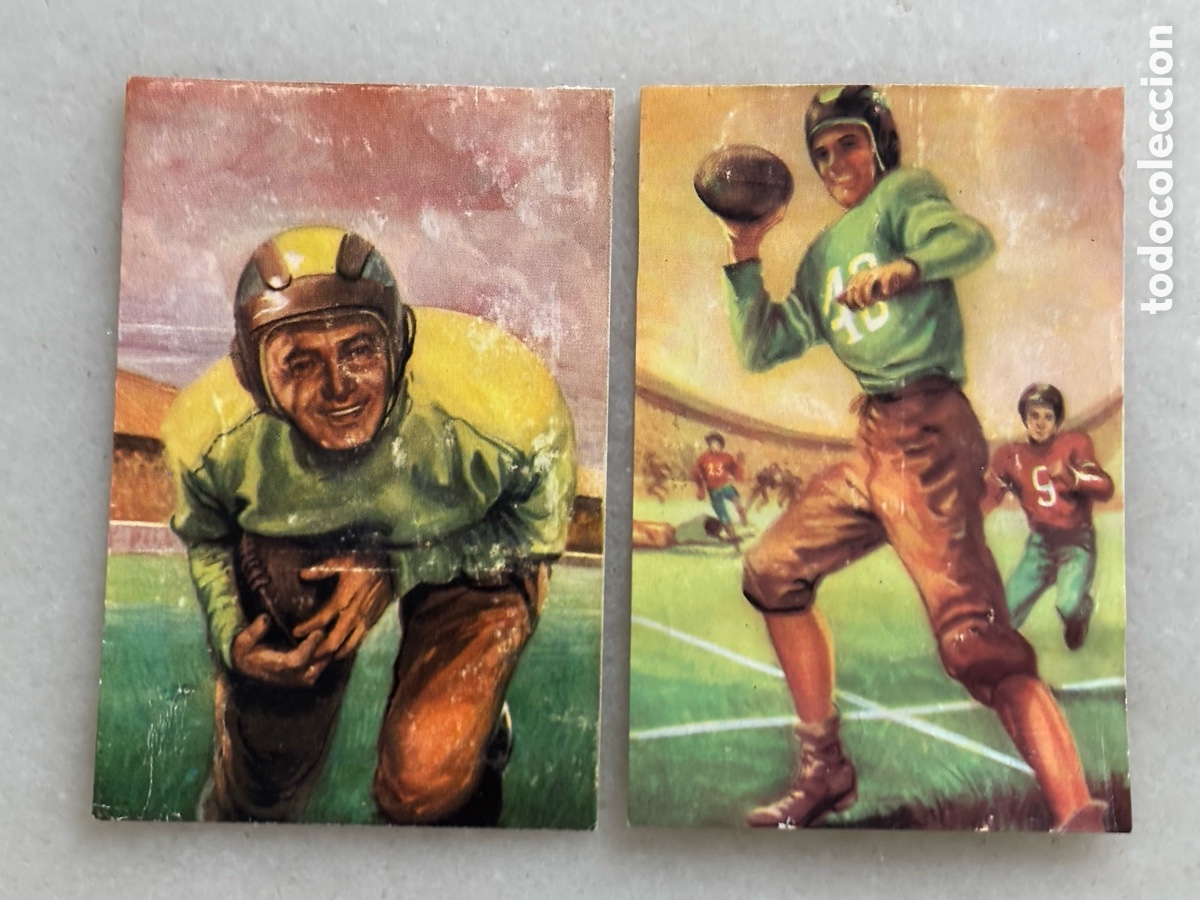 Sammeln alte Sammelbilder: Lote dos. Cromos del jugador Jim Thorpe b&eacute;isbol Estados Unidos
