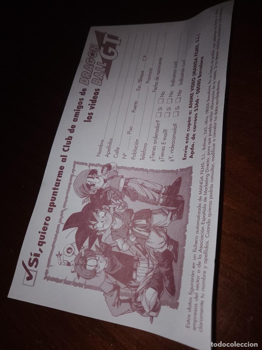 Coleccionismo cromos antiguos: Drag&oacute;n ball gt 1998 cup&oacute;n manga &uacute;nico en tc rrareza