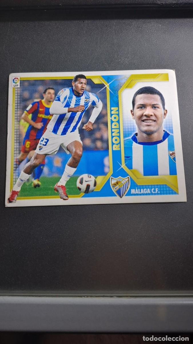 Coleccionismo cromos antiguos: CROMO RONDON 16 MALAGA LIGA 11 12 2011 2012 ESTE PANINI NUNCA PEGADO