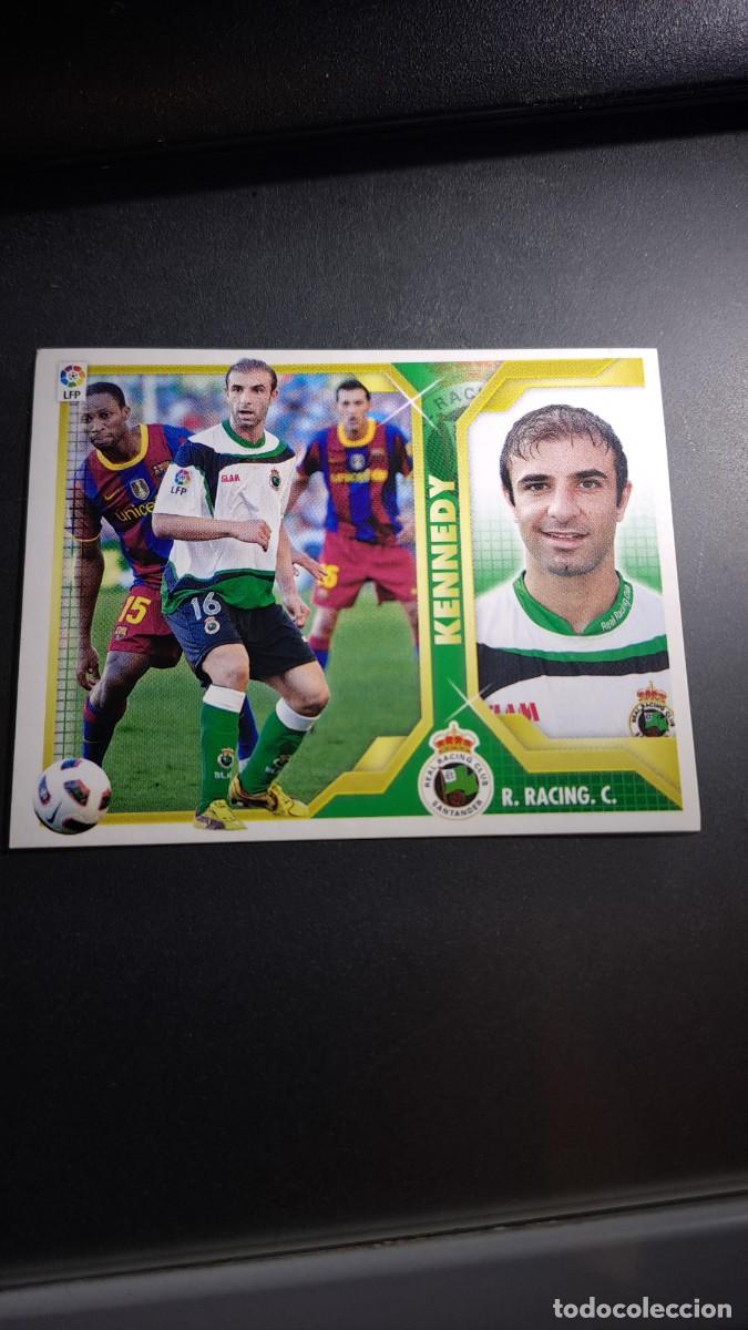 Coleccionismo cromos antiguos: CROMO KENNEDY 11 RACING DE SANTANDER LIGA 11 12 2011 2012 ESTE PANINI NUNCA PEGADO