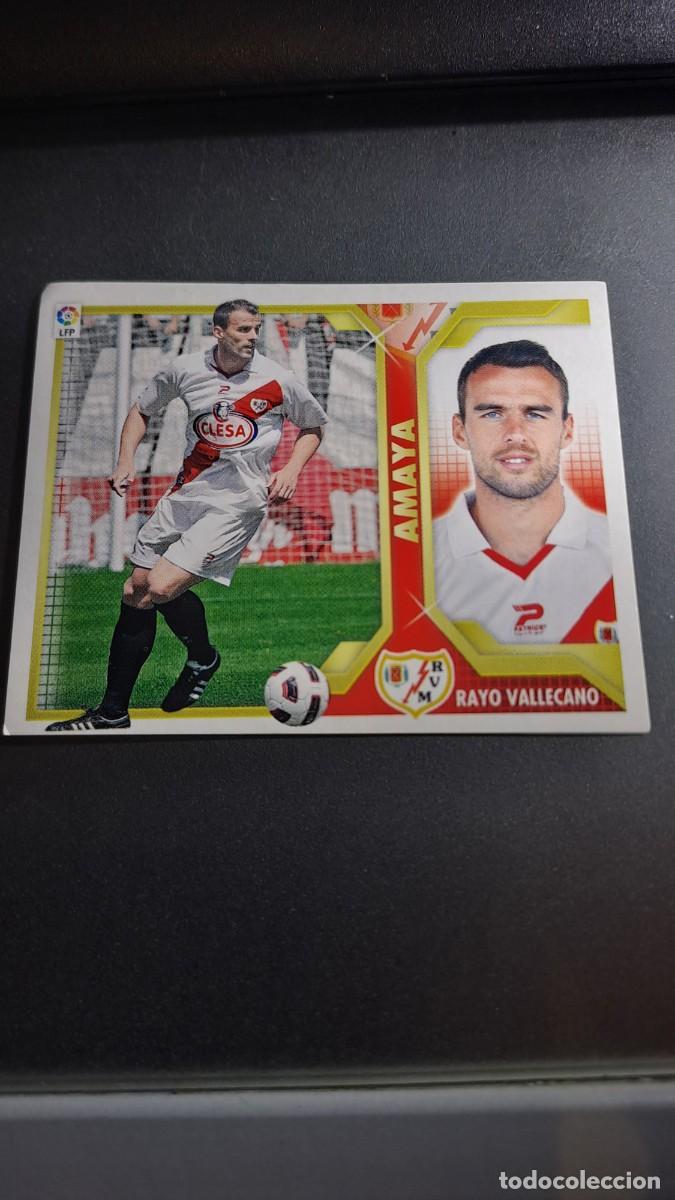 Coleccionismo cromos antiguos: CROMO AMAYA 6 RAYO VALLECANO LIGA 11 12 2011 2012 ESTE PANINI NUNCA PEGADO