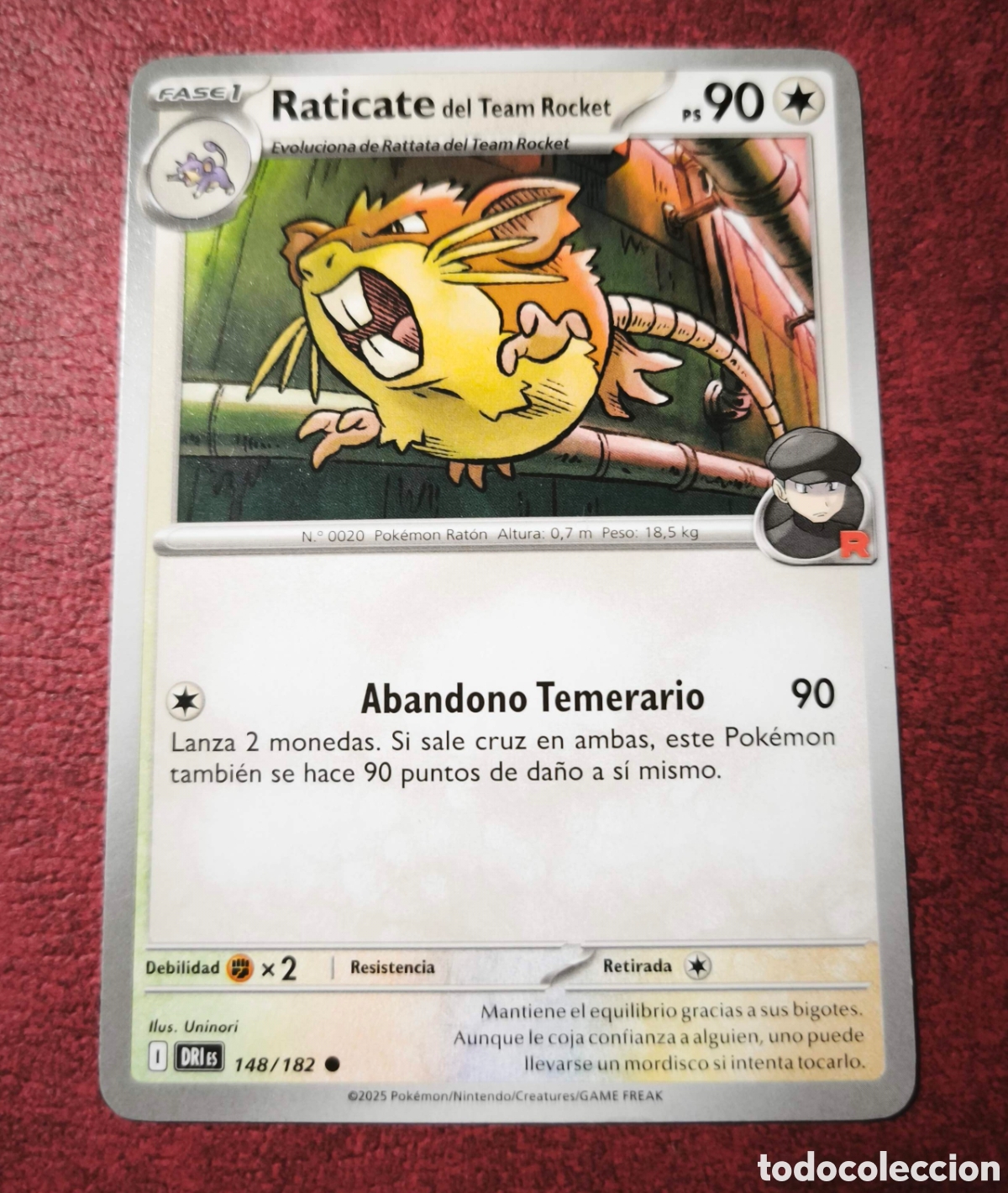 Coleccionismo cromos antiguos: Pokemon. 2025. Ruticate #148
