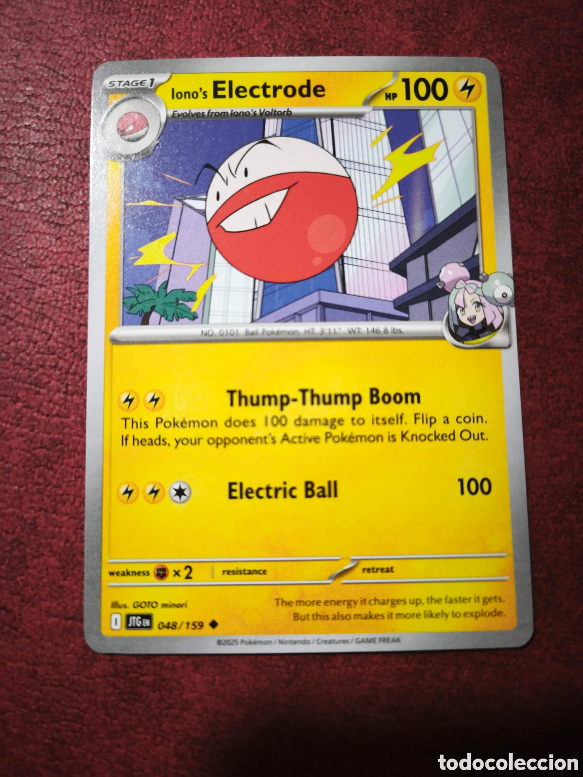 Coleccionismo cromos antiguos: Pokemon. 2025. Electrode #48, ingl&eacute;s