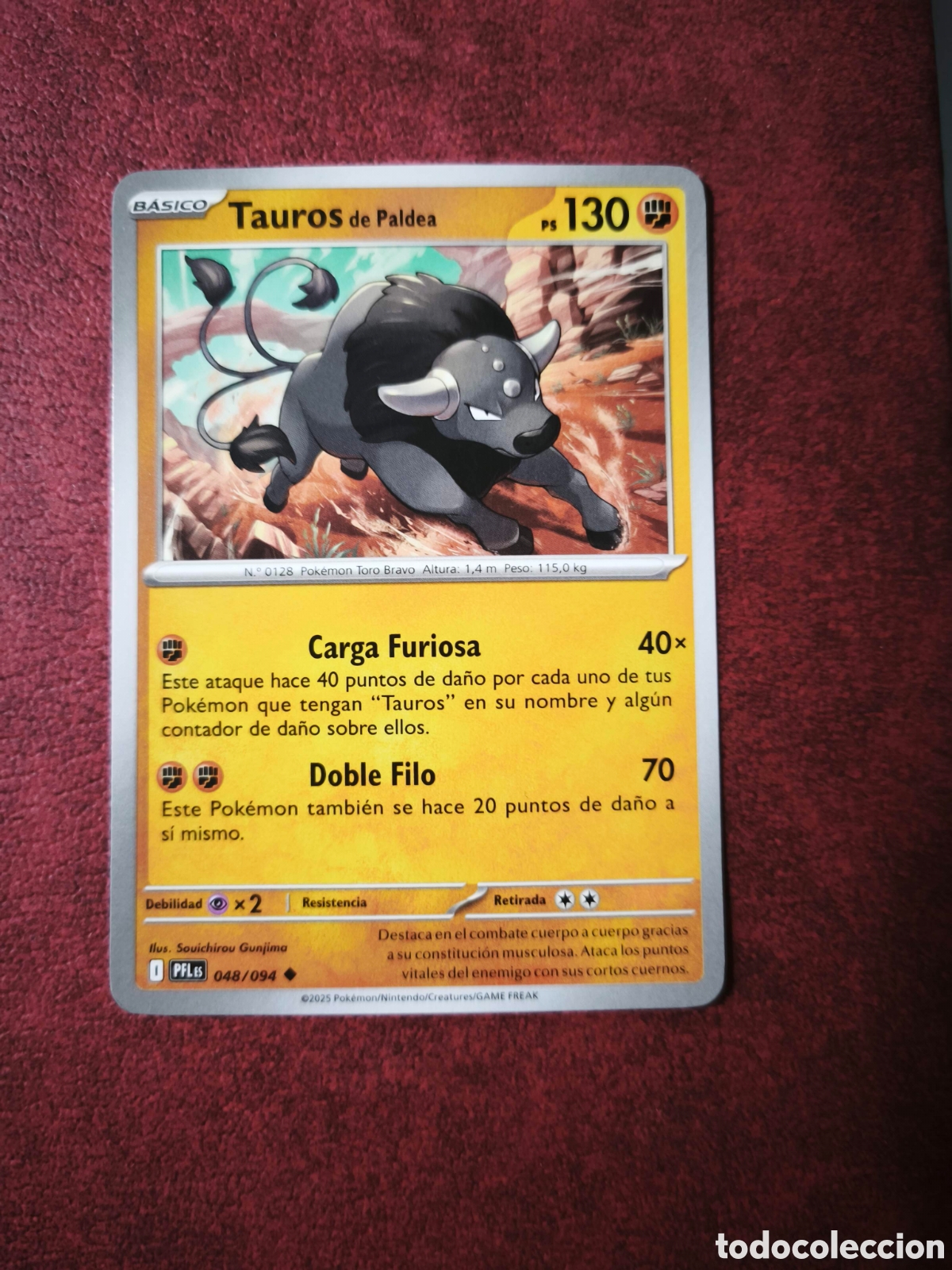 Coleccionismo cromos antiguos: Pokemon. 2025. Tauros #48