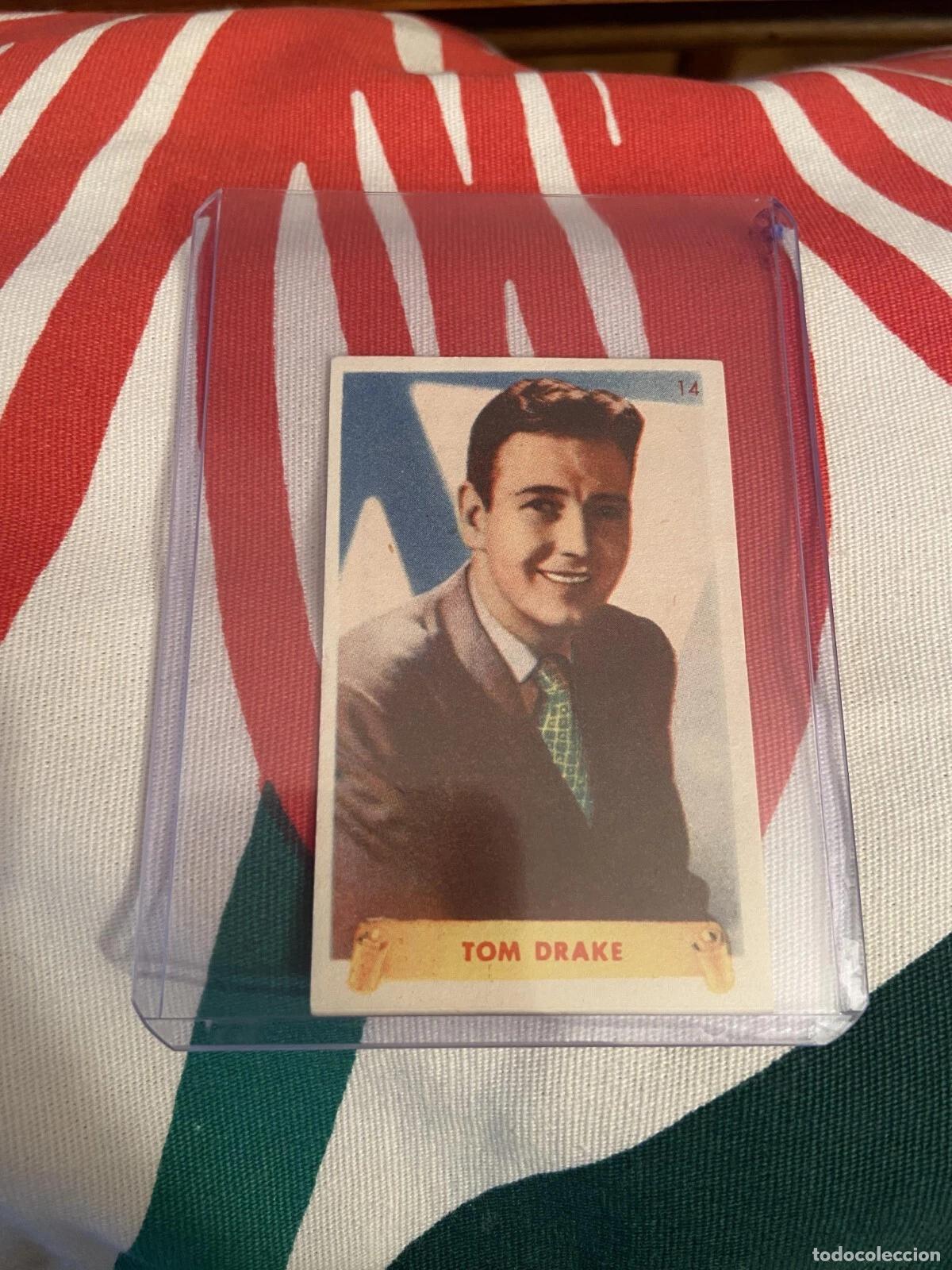 Coleccionismo cromos antiguos: CROMO SIN PEGAR NUNCA PEGADO 1948 CINE TOM DRAKE # 14 DENTICLOR BRUGUERA