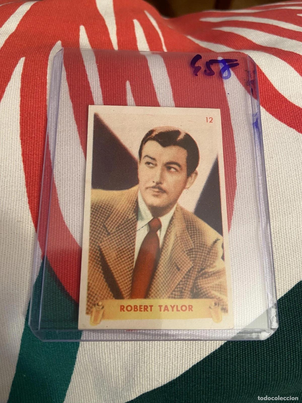 Coleccionismo cromos antiguos: CROMO SIN PEGAR NUNCA PEGADO 1948 CINE ROBERT TAYLOR # 12 DENTICLOR BRUGUERA