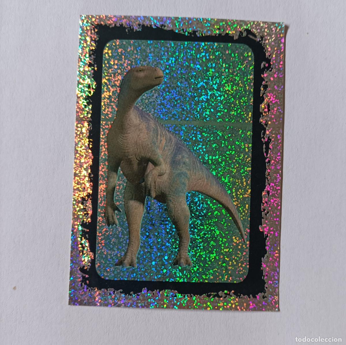Coleccionismo cromos antiguos: cromo sticker panini pegatina dinosaurio disney pelicula dinosaur letra N especial brillante poster