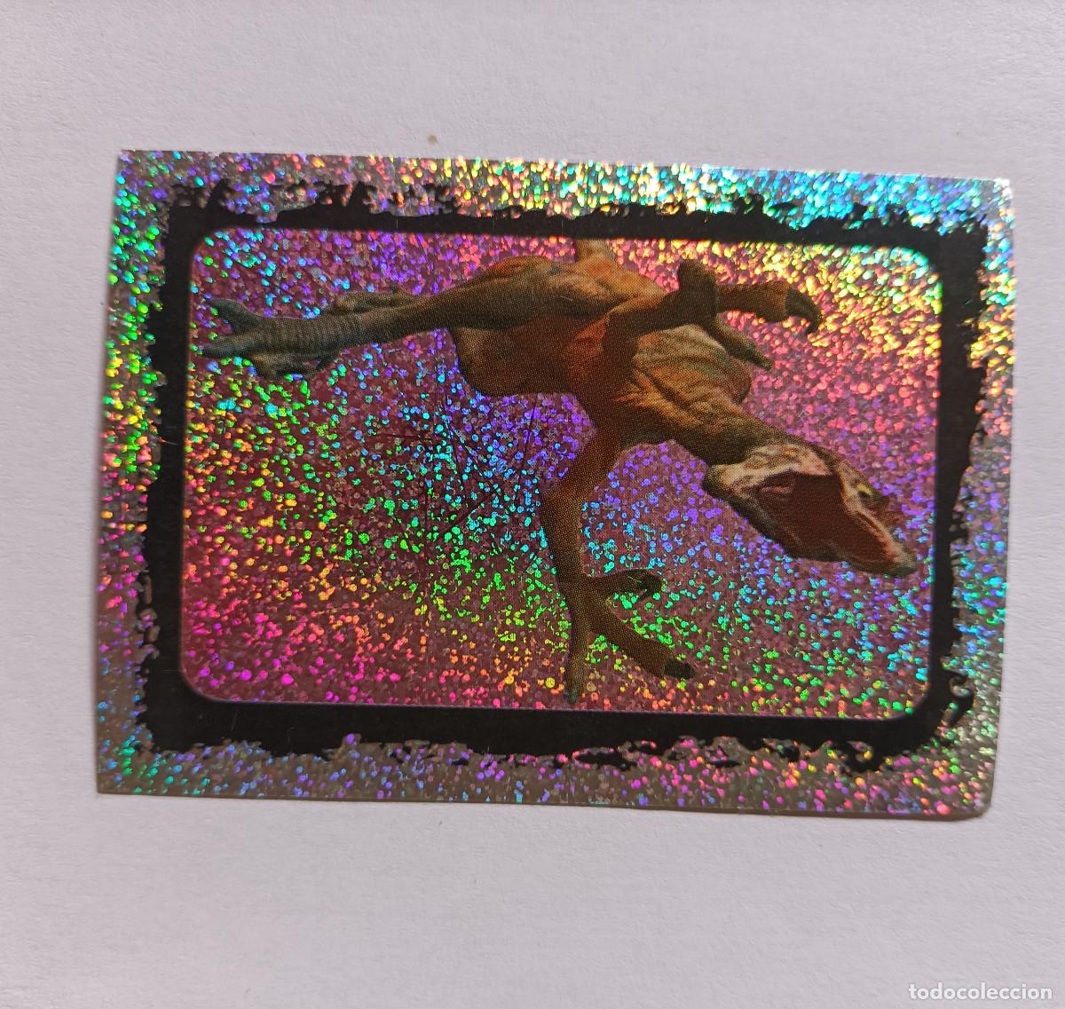Coleccionismo cromos antiguos: cromo sticker panini pegatina dinosaurio disney pelicula dinosaur letra r especial brillante poster