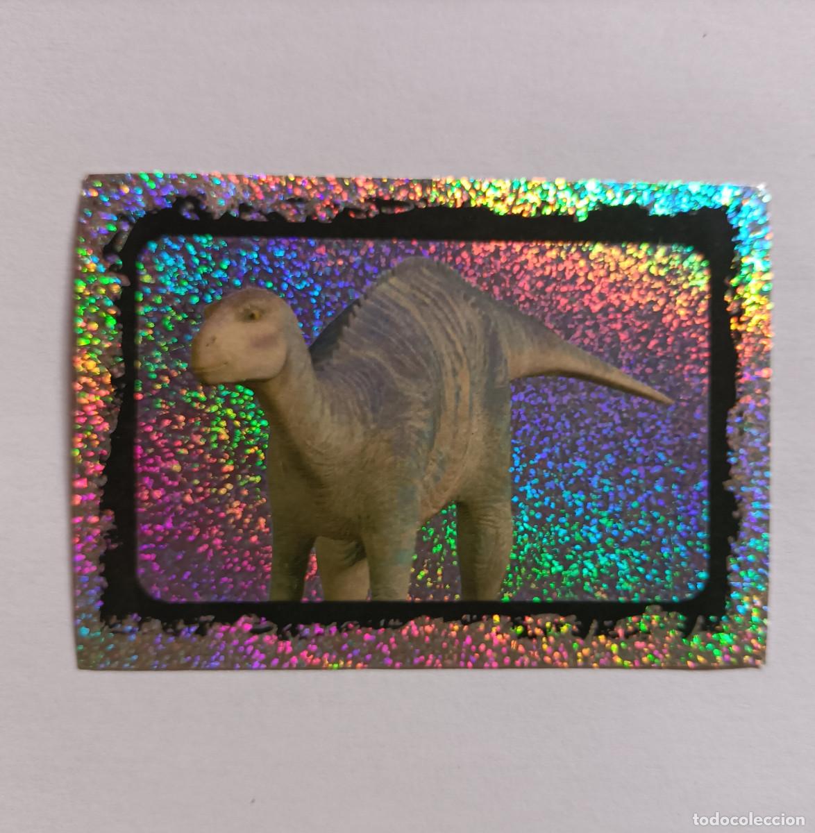 Coleccionismo cromos antiguos: cromo sticker panini pegatina dinosaurio disney pelicula dinosaur letra q especial brillante poster