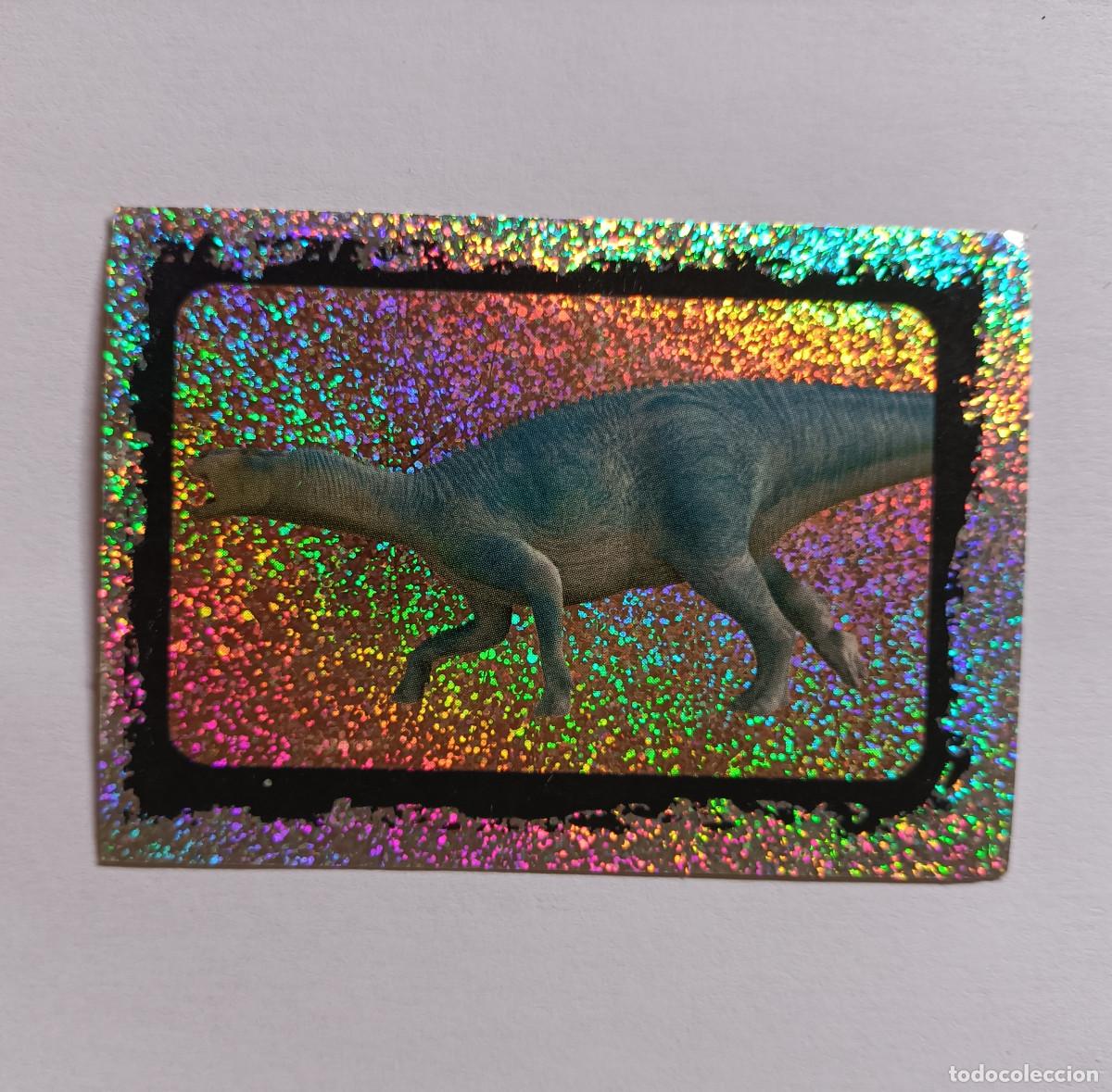 Coleccionismo cromos antiguos: cromo sticker panini pegatina dinosaurio disney pelicula dinosaur letra g especial brillante poster