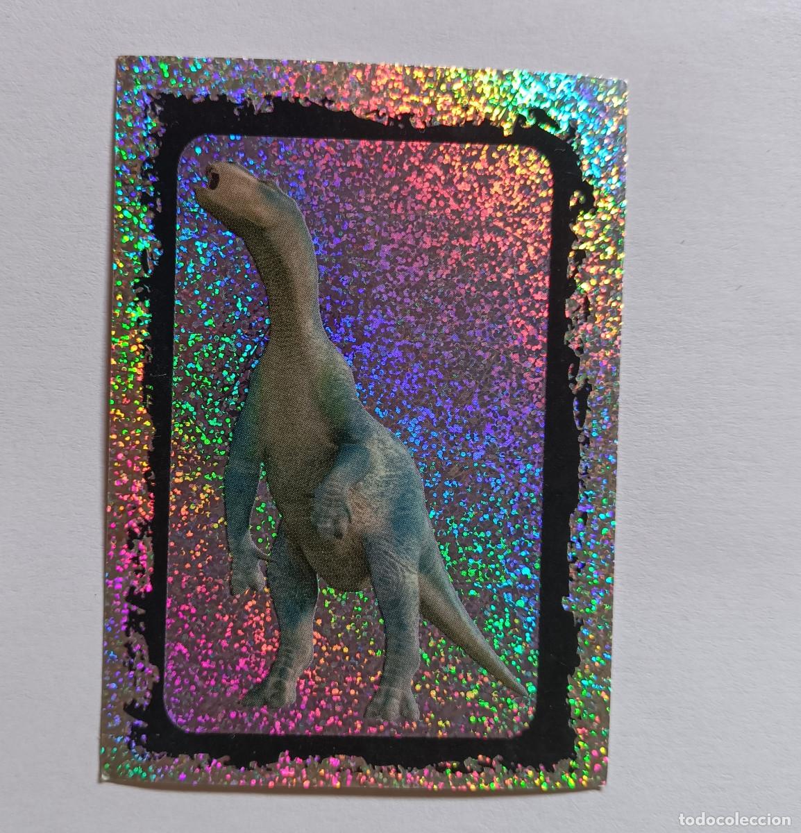 Coleccionismo cromos antiguos: cromo sticker panini pegatina dinosaurio disney pelicula dinosaur letra d especial brillante poster