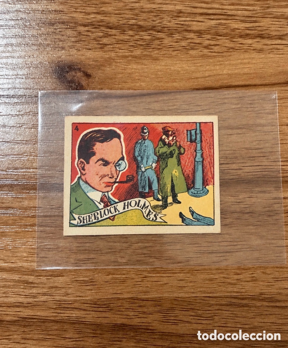 Coleccionismo cromos antiguos: 1939 SHERLOCK HOLMES N&ordm; 4 BRUGUERA CROMOS CULTURA SIN PEGAR