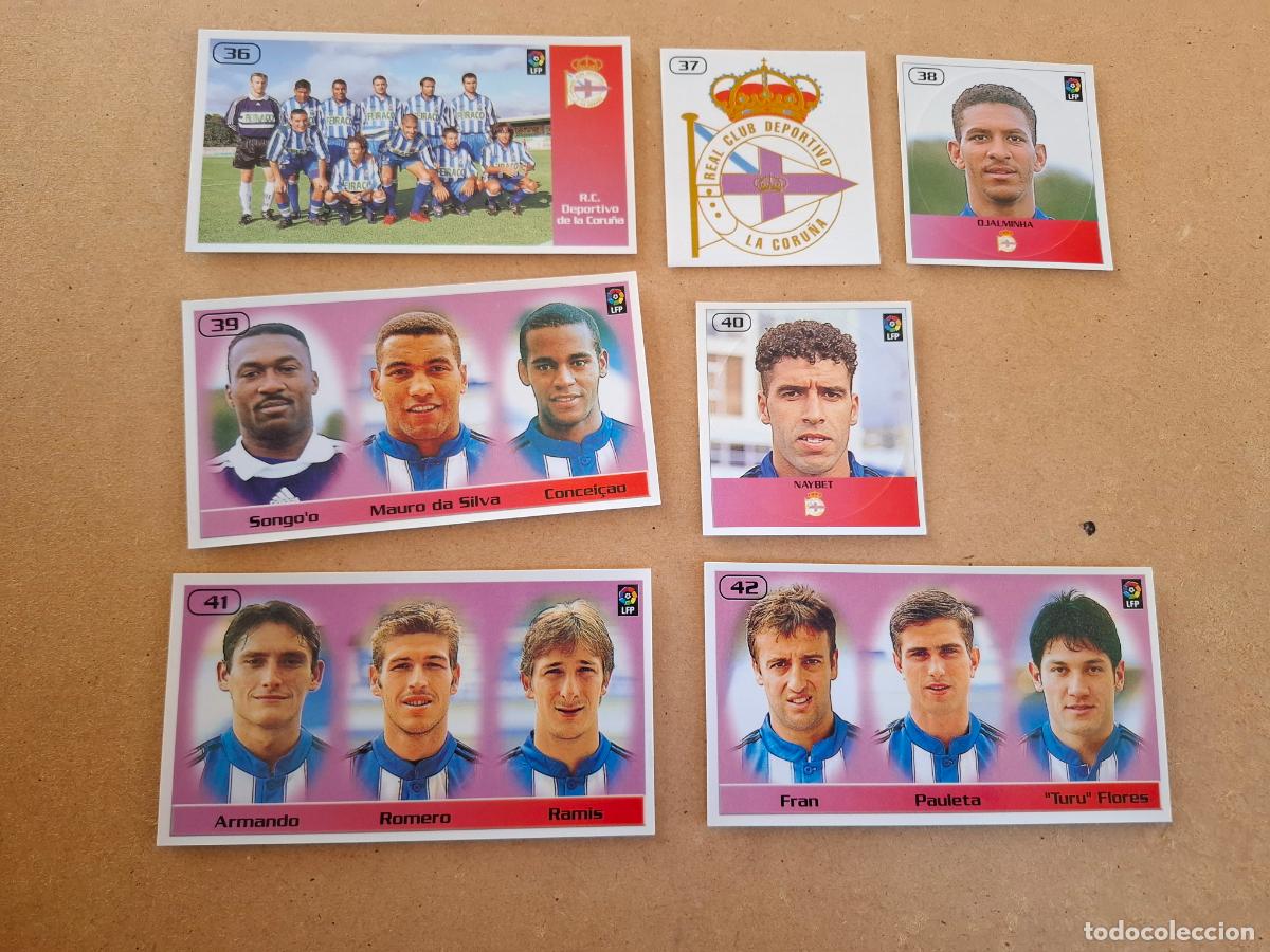 Coleccionismo cromos antiguos: BOLLYCAO 98 99 1998 1999 - R.C. DEPORTIVO LOTE 7 CROMOS DIFERENTES ( NUNCA PEGADOS Y SIN DOBLEZ )