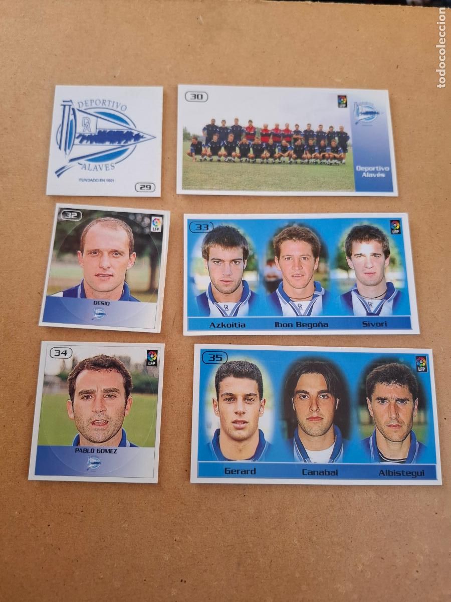 Coleccionismo cromos antiguos: BOLLYCAO 98 99 1998 1999 - DPTVO. ALAV&Eacute;S LOTE 6 CROMOS DIFERENTES ( NUNCA PEGADOS Y SIN DOBLEZ )