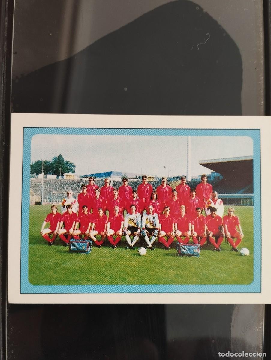 Sammeln alte Sammelbilder: Mundial USA 1994 Ediciones Estadio Cromo n&uacute;mero 48 Alineaci&oacute;n B&eacute;lgica