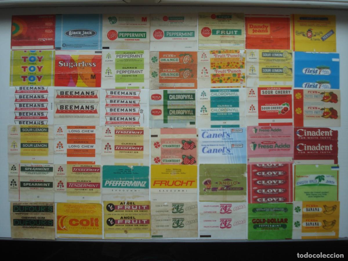 Coleccionismo cromos antiguos: 1315 DIFERENTES ENVOLTORIOS CROMOS CHICLES! BIG COLLECTION WRAPPERS BUBBLE GUM!