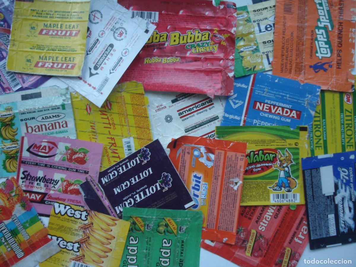 Coleccionismo cromos antiguos: 621 DIFERENTES ENVOLTORIOS CROMOS PAQUETES DE CHICLES! BIG COLLECTION WRAPPERS PACKS BUBBLE GUM!