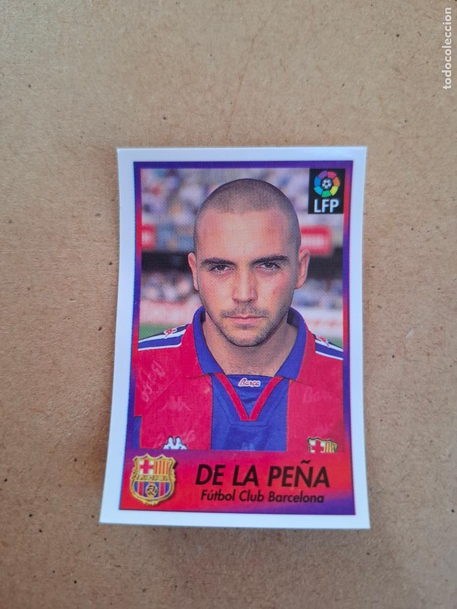 Coleccionismo cromos antiguos: BOLLYCAO 96 97 1996 1997 - 6 DE LA PE&Ntilde;A FC. BARCELONA ( TRASERA SIGUE LA LIGA ) - NUNCA PEGADO