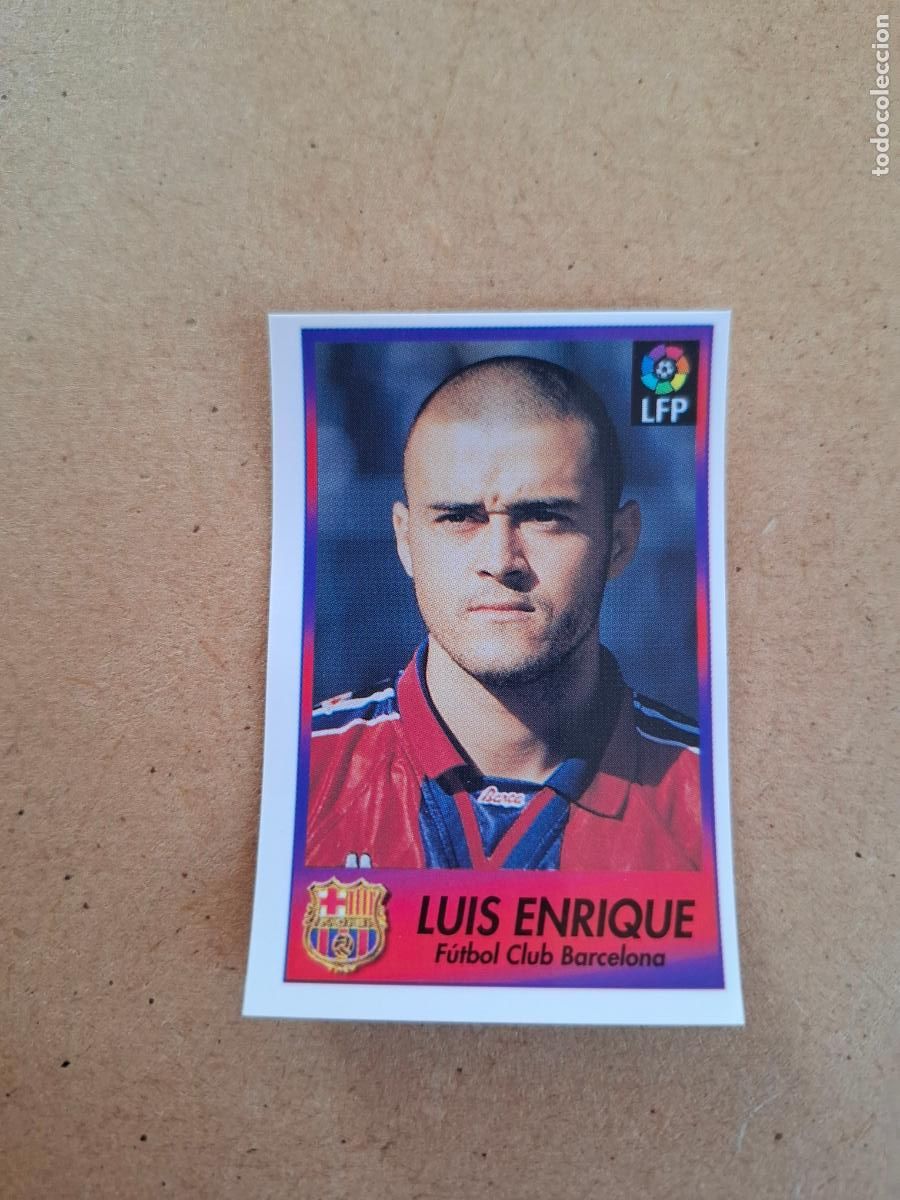 Coleccionismo cromos antiguos: BOLLYCAO 96 97 1996 1997 - 8 LUIS ENRIQUE FC. BARCELONA ( TRASERA TE PRESENTA F&Uacute;TBOL ) NUNCA PEGADO