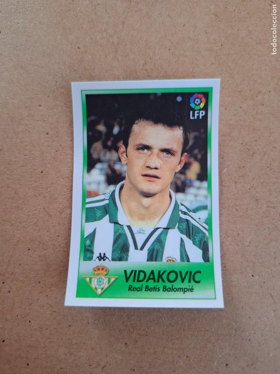 Coleccionismo cromos antiguos: BOLLYCAO 96 97 1996 1997 - 16 VIDAKOVIC - REAL BETIS ( TRASERA SIGUE LA LIGA ) NUNCA PEGADO