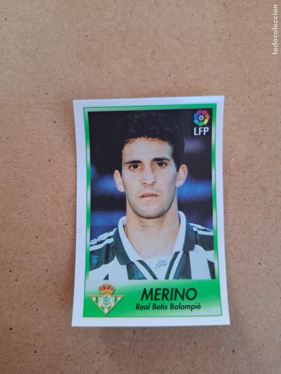Coleccionismo cromos antiguos: BOLLYCAO 96 97 1996 1997 - 17 MERINO - REAL BETIS ( TRASERA SIGUE LA LIGA ) NUNCA PEGADO