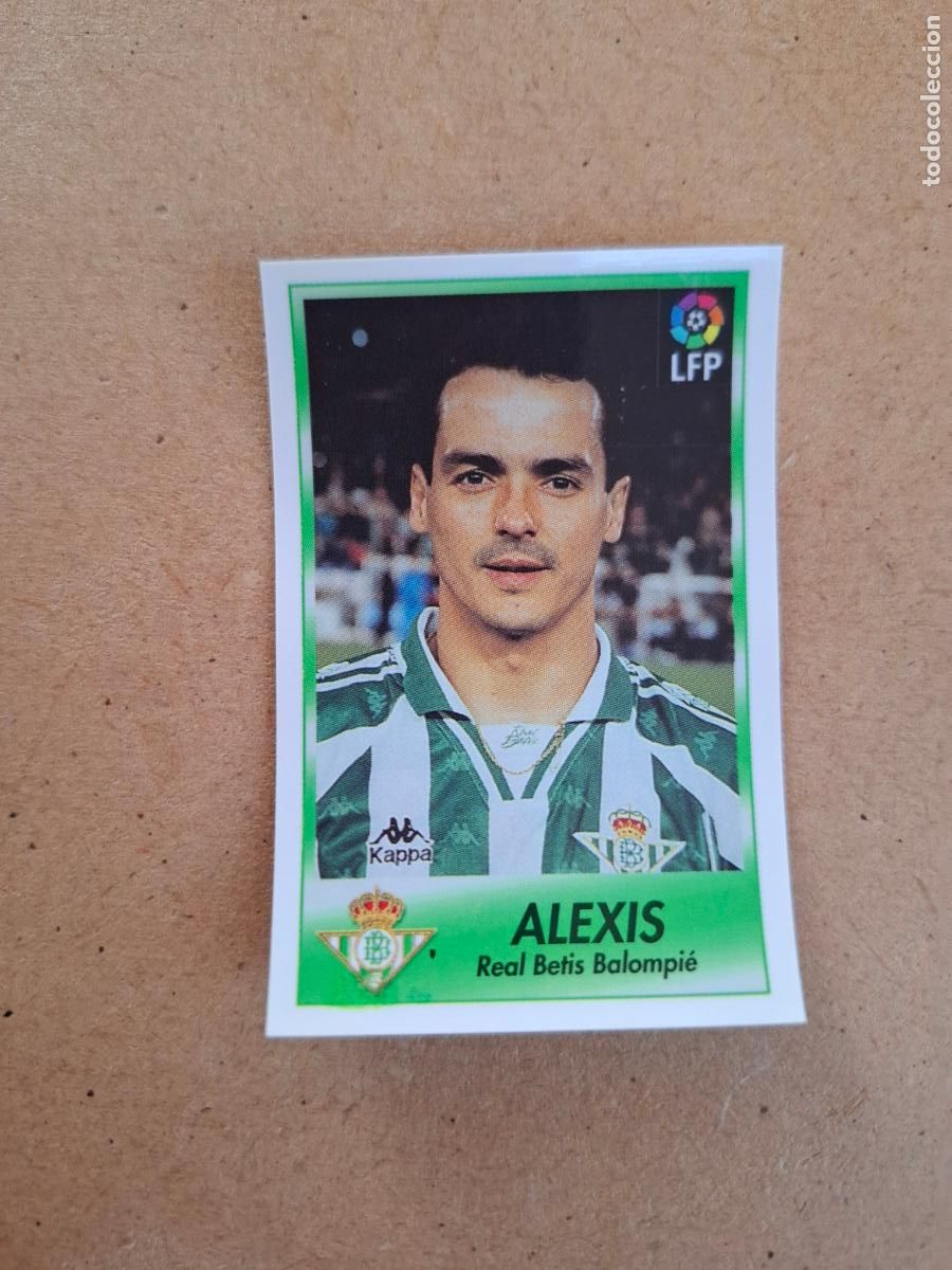 Coleccionismo cromos antiguos: BOLLYCAO 96 97 1996 1997 - 18 ALEXIS - REAL BETIS ( TRASERA SIGUE LA LIGA ) NUNCA PEGADO