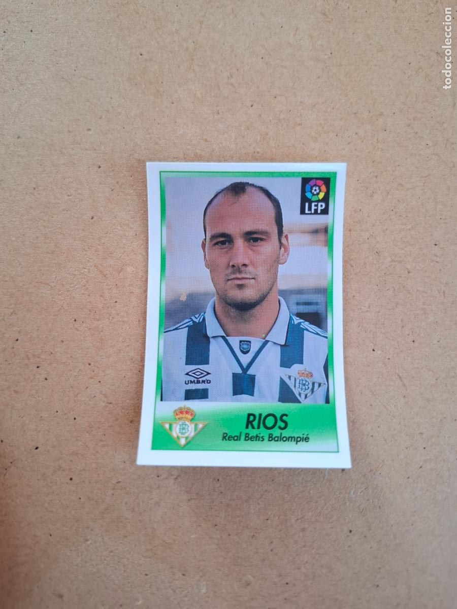 Coleccionismo cromos antiguos: BOLLYCAO 96 97 1996 1997 - 19 RIOS - REAL BETIS ( TRASERA TE PRESENTA F&Uacute;TBOL ) NUNCA PEGADO