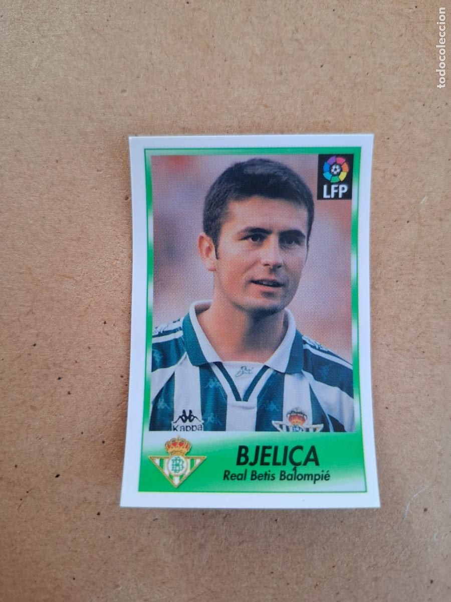 Coleccionismo cromos antiguos: BOLLYCAO 96 97 1996 1997 - 20 BJELICA - REAL BETIS ( TRASERA TE PRESENTA F&Uacute;TBOL ) NUNCA PEGADO