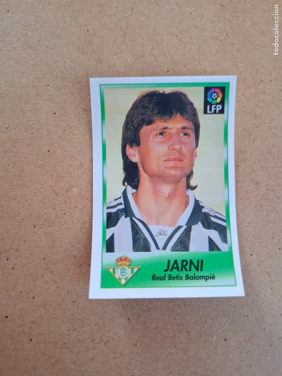 Coleccionismo cromos antiguos: BOLLYCAO 96 97 1996 1997 - 21 JARNI - REAL BETIS ( TRASERA TE PRESENTA F&Uacute;TBOL ) NUNCA PEGADO