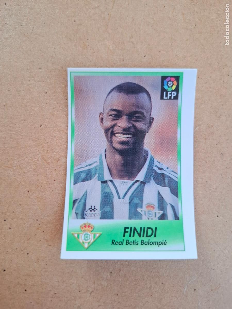 Collectionnisme Cartes &agrave; collectionner anciennes: BOLLYCAO 96 97 1996 1997 - 24 FINIDI - REAL BETIS ( TRASERA TE PRESENTA F&Uacute;TBOL ) NUNCA PEGADO