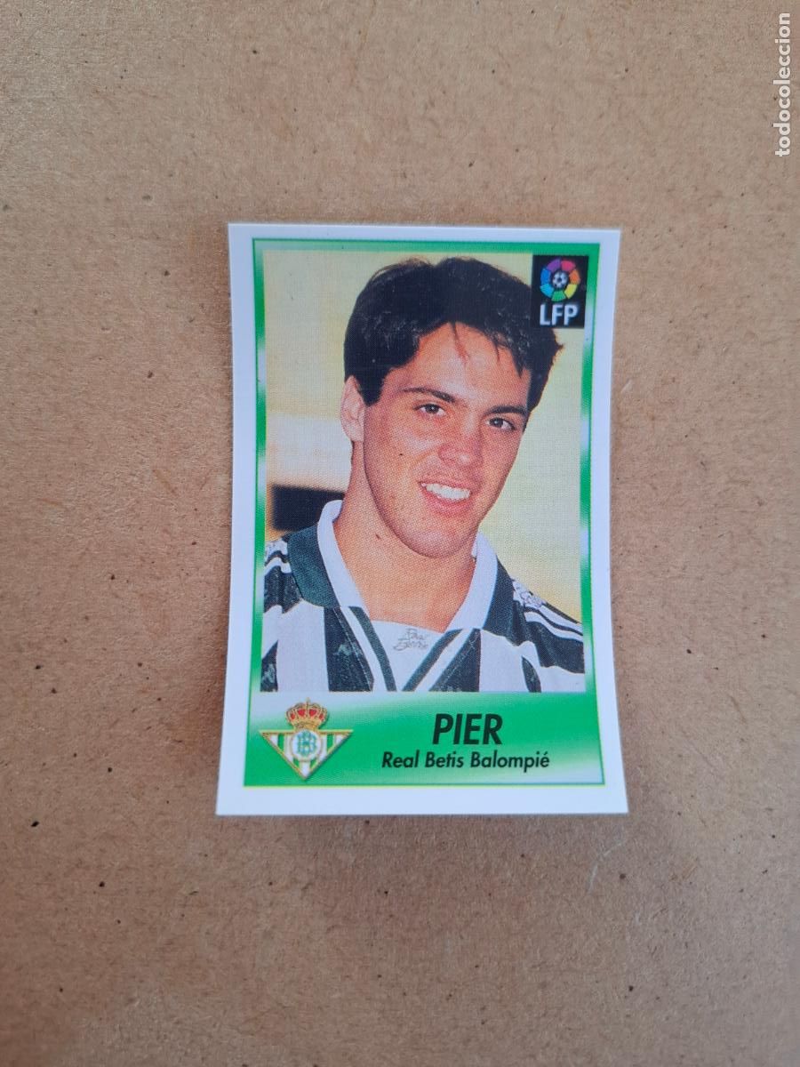 Collectionnisme Cartes &agrave; collectionner anciennes: BOLLYCAO 96 97 1996 1997 - 25 PIER - REAL BETIS ( TRASERA TE PRESENTA F&Uacute;TBOL ) NUNCA PEGADO