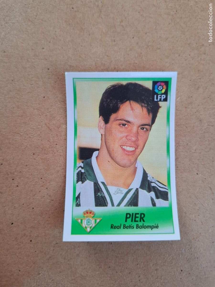 Collectionnisme Cartes &agrave; collectionner anciennes: BOLLYCAO 96 97 1996 1997 - 25 PIER - REAL BETIS ( TRASERA SIGUE LA LIGA ) NUNCA PEGADO