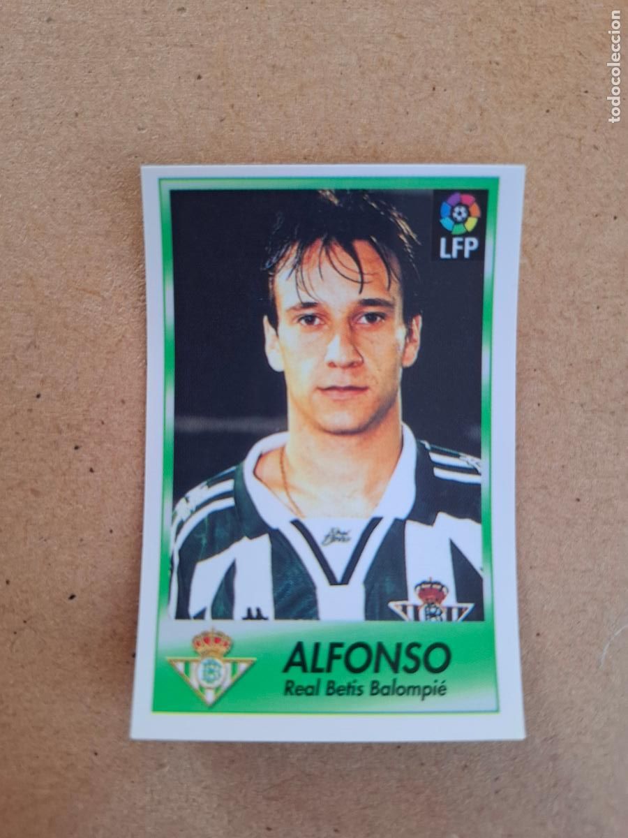 Collectionnisme Cartes &agrave; collectionner anciennes: BOLLYCAO 96 97 1996 1997 - 26 ALFONSO - REAL BETIS ( TRASERA TE PRESENTA F&Uacute;TBOL ) NUNCA PEGADO