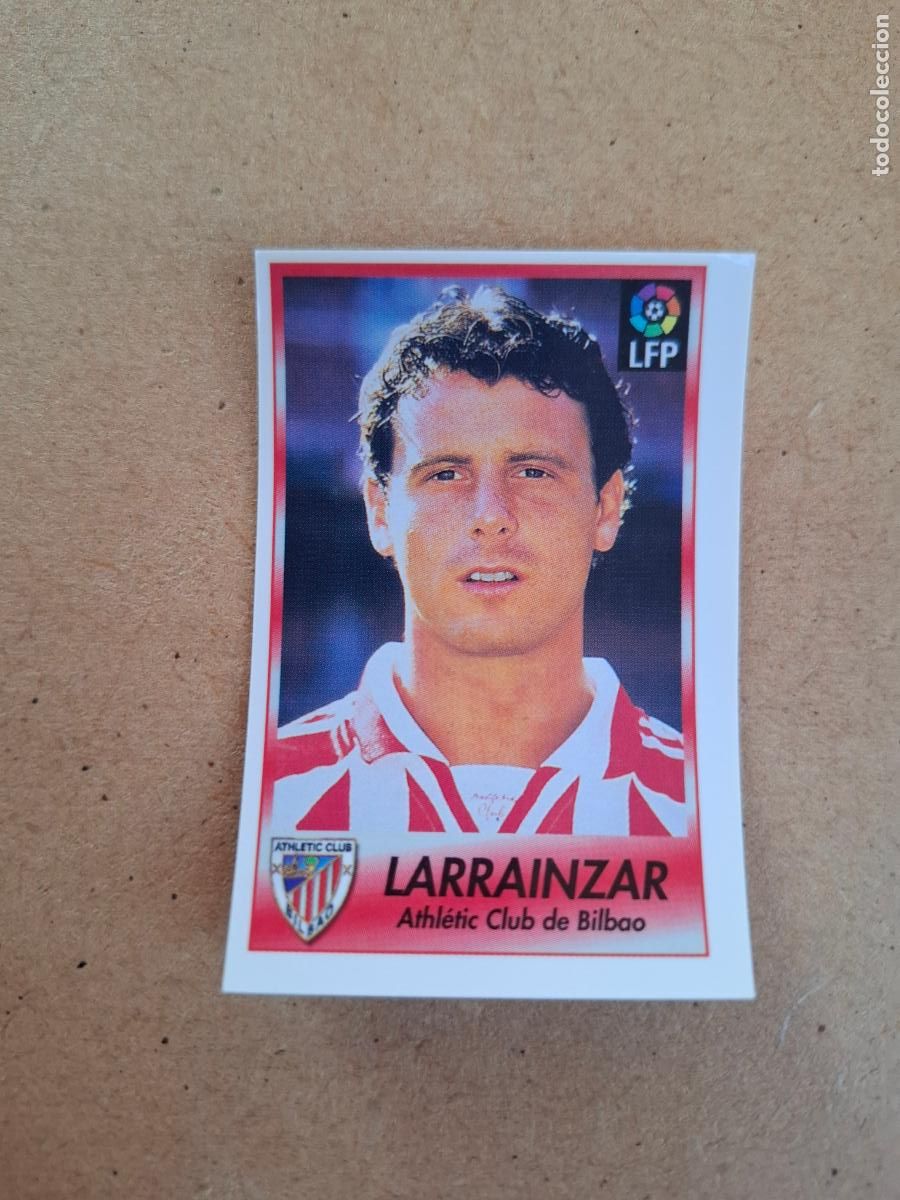 Collectionnisme Cartes &agrave; collectionner anciennes: BOLLYCAO 96 97 1996 1997 - 29 LARRAINZAR - ATHLETIC CLUB ( TRASERA TE PRESENTA FUTBOL ) NUNCA PEGADO