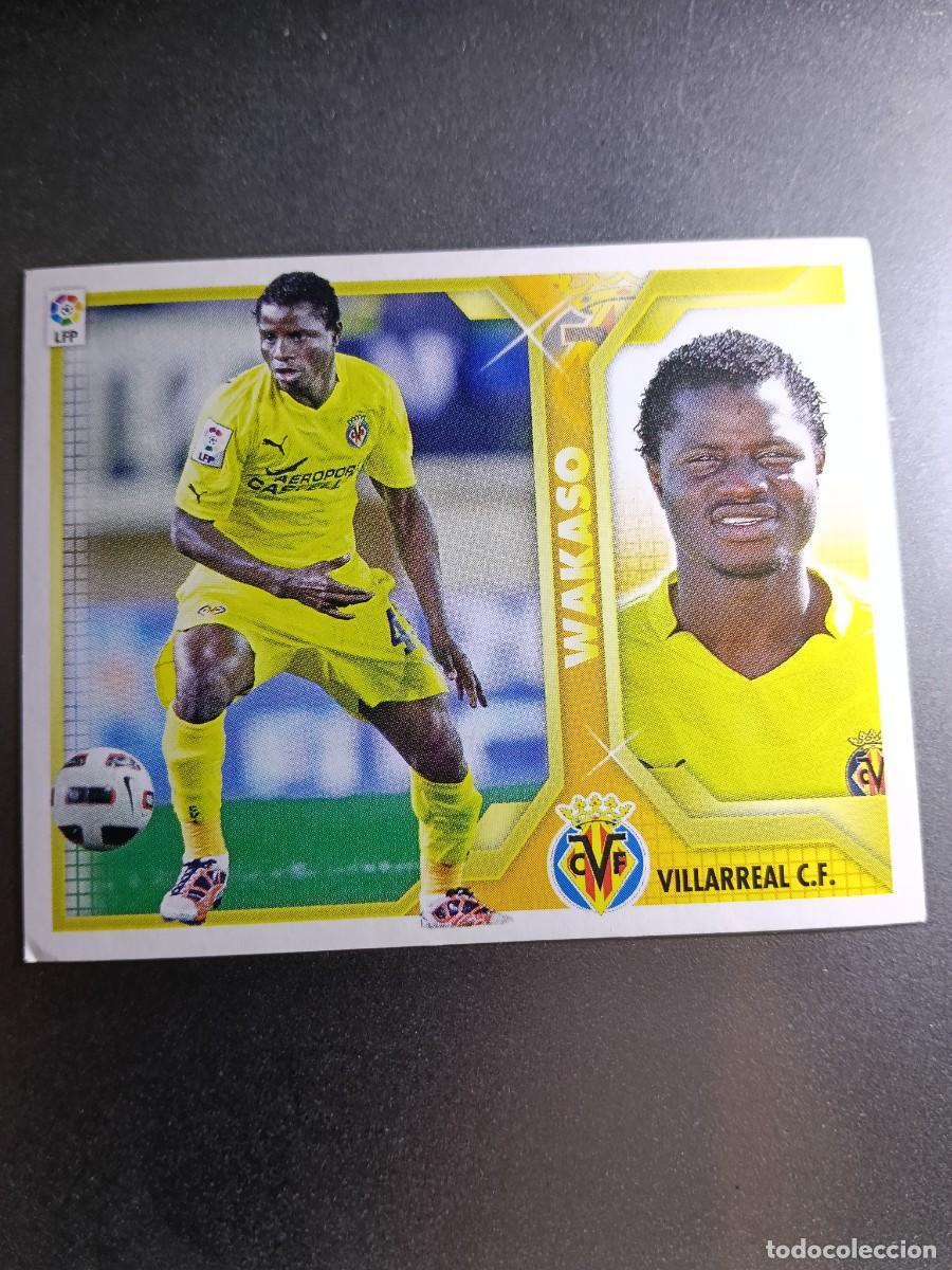 Coleccionismo cromos antiguos: CROMO WAKASO 10 VILLARREAL LIGA 11 12 2011 2012 ESTE PANINI NUNCA PEGADO
