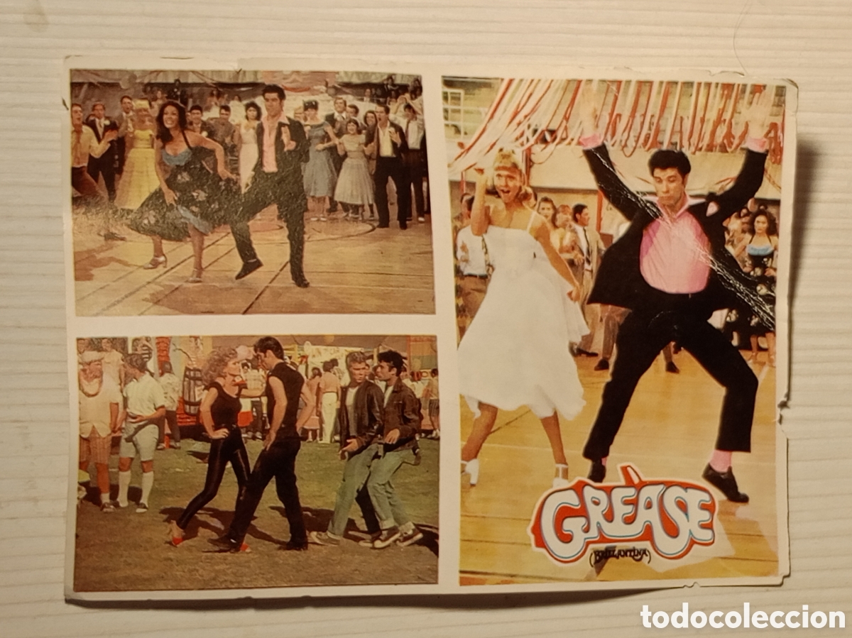 Coleccionismo cromos antiguos: CROMO TARJETA PROMOCIONAL DEL &Aacute;LBUM GREASE.