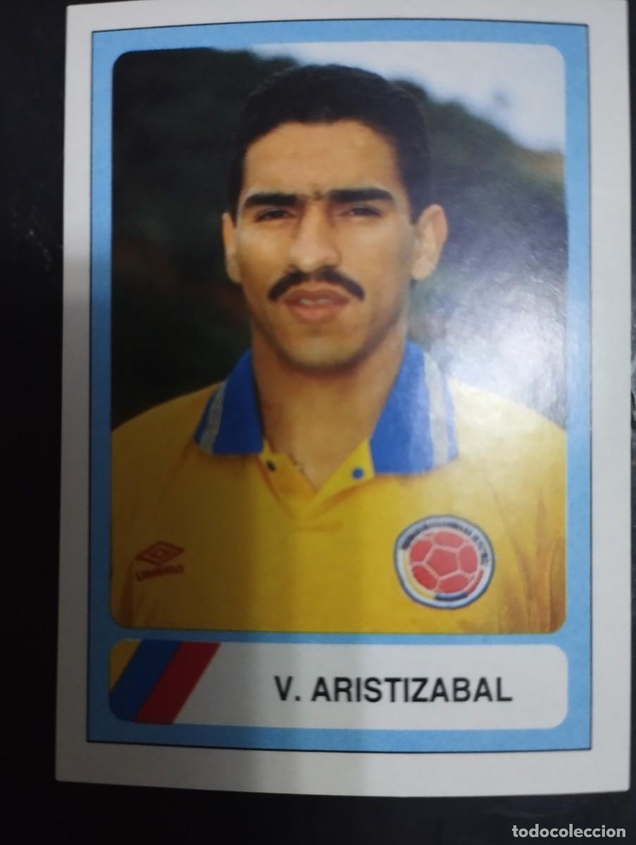 Collectionnisme Cartes &agrave; collectionner anciennes: Mundial USA 1994 Ediciones Estadio Cromo n&uacute;mero 140 Aristizabal