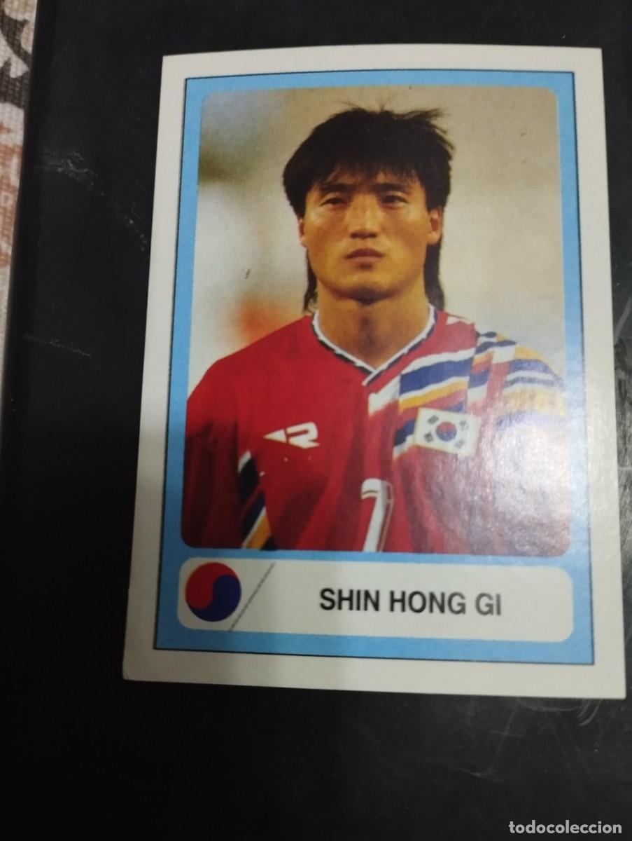 Collectionnisme Cartes &agrave; collectionner anciennes: Mundial USA 1994 Ediciones Estadio Cromo n&uacute;mero 156 Shin Hong Gi