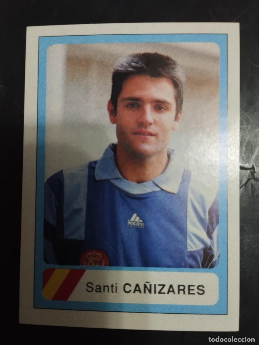Collectionnisme Cartes &agrave; collectionner anciennes: Mundial USA 1994 Ediciones Estadio Cromo n&uacute;mero 165 Santi Ca&ntilde;izares