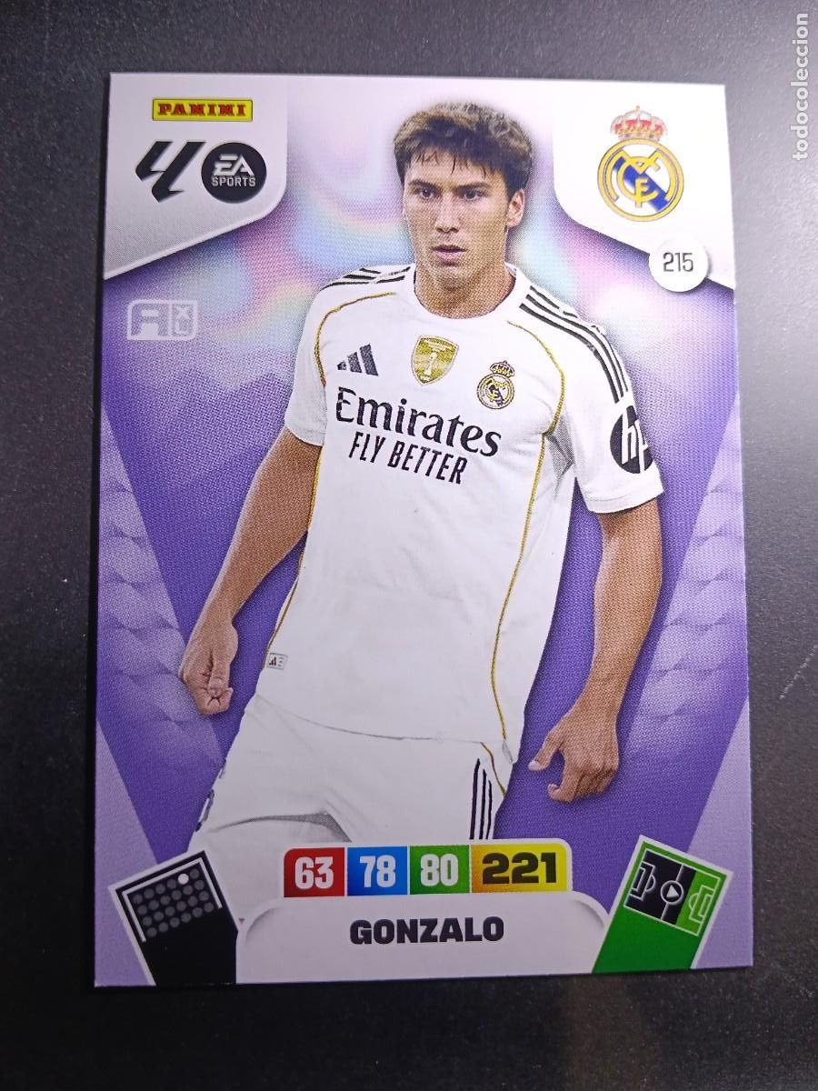 Coleccionismo cromos antiguos: ADRENALYN XL GONZALO 215 REAL MADRID CROMO LIGA 2025 2026 25 26 PANINI