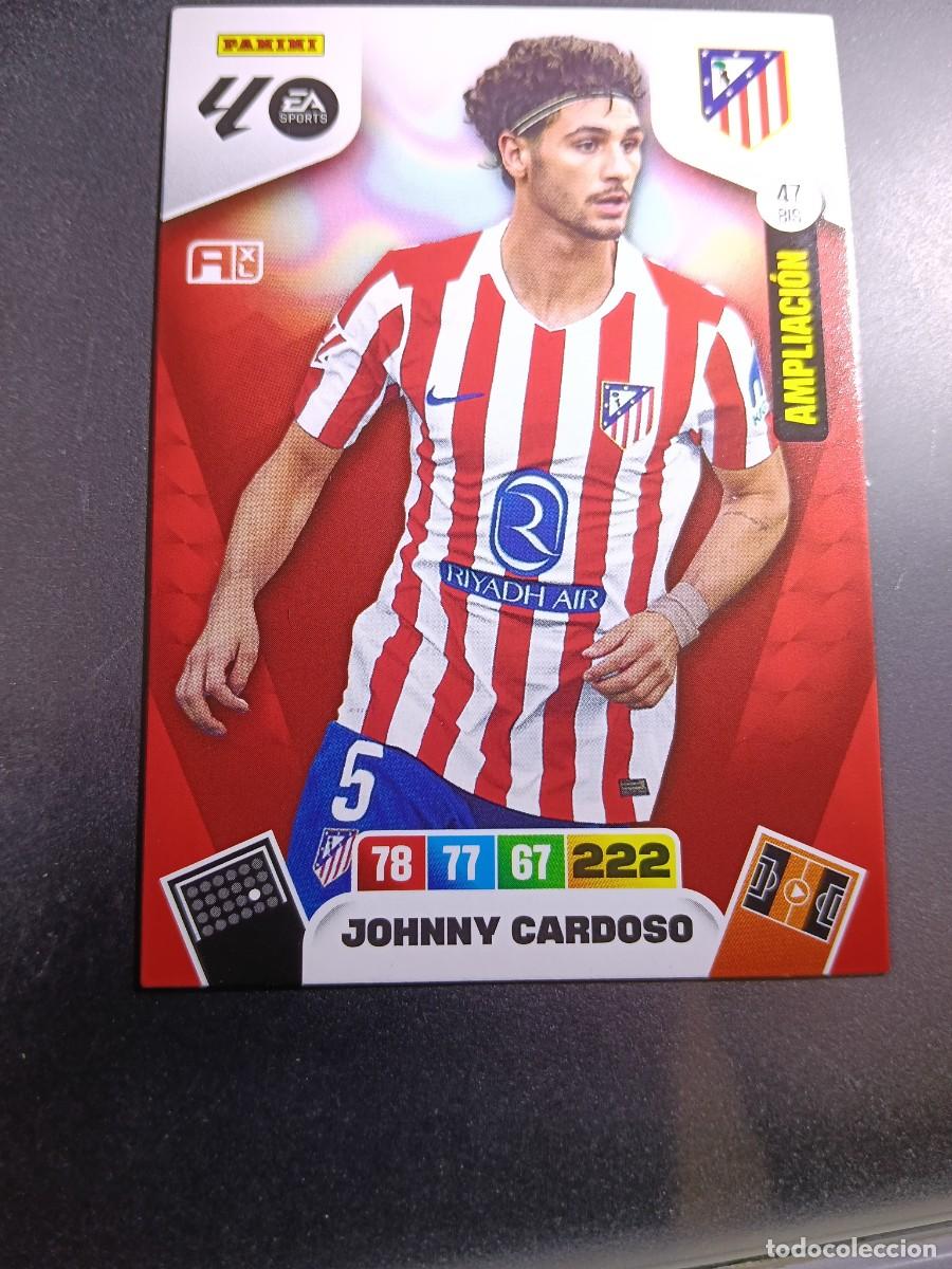 Coleccionismo cromos antiguos: ADRENALYN XL JOHNNY CARDOSO 47 BIS AMPLIACION ATLETICO DE MADRID CROMO LIGA 2025 2026 25 26 PANINI
