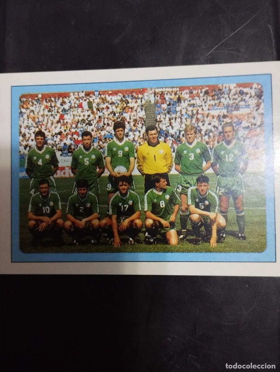 Coleccionismo cromos antiguos: Mundial USA 1994 Ediciones Estadio Cromo n&uacute;mero 238 Alineaci&oacute;n Irlanda