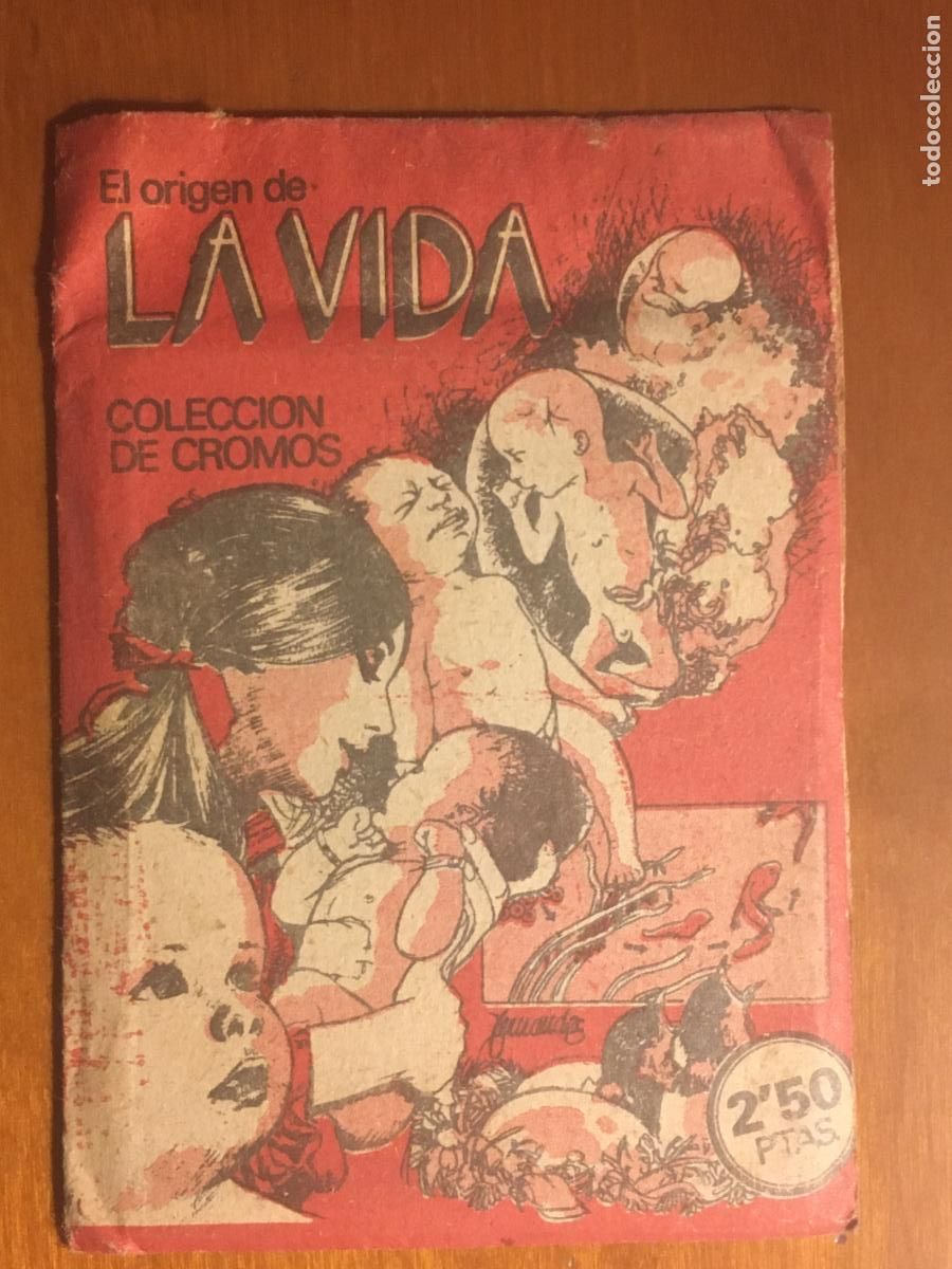 Coleccionismo cromos antiguos: el origen de la vida ediciones este sobre cromos sin abrir cerrado