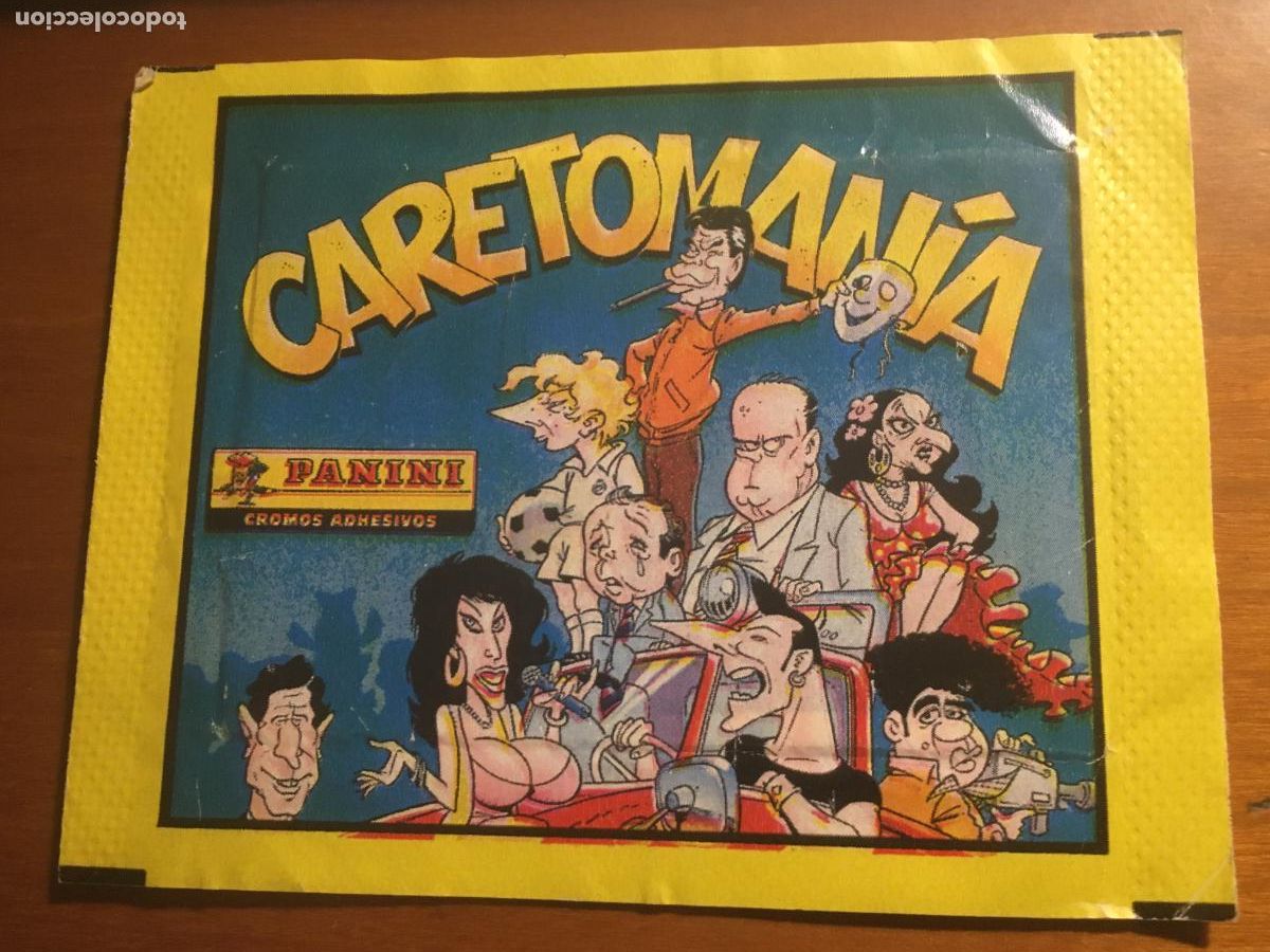 Coleccionismo cromos antiguos: caretomania panini sobre cromos sin abrir cerrado