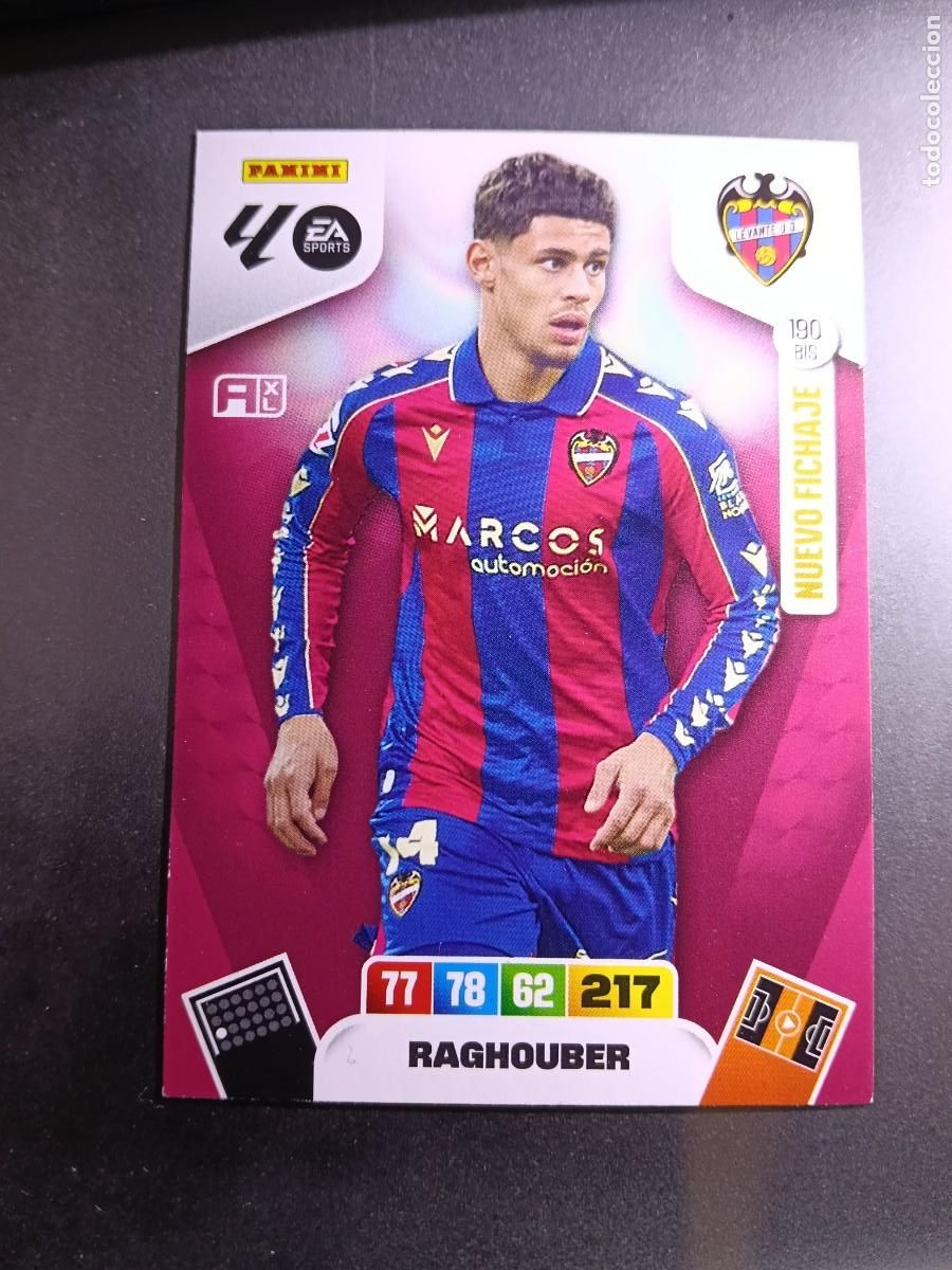Colecionismo Cromos antigos: ADRENALYN XL RAGHOUBER 190 BIS NUEVO FICHAJE LEVANTE CROMO LIGA 2025 2026 25 26 PANINI