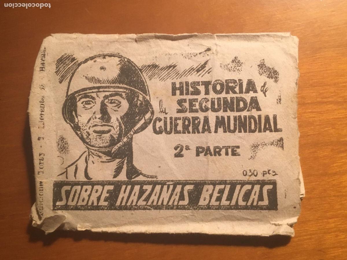 Coleccionismo cromos antiguos: historia de la segunda guerra mundial sobre de cromos