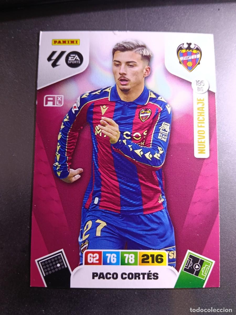 Coleccionismo cromos antiguos: ADRENALYN XL PACO CORTES 195 BIS NUEVO FICHAJE LEVANTE CROMO LIGA 2025 2026 25 26 PANINI