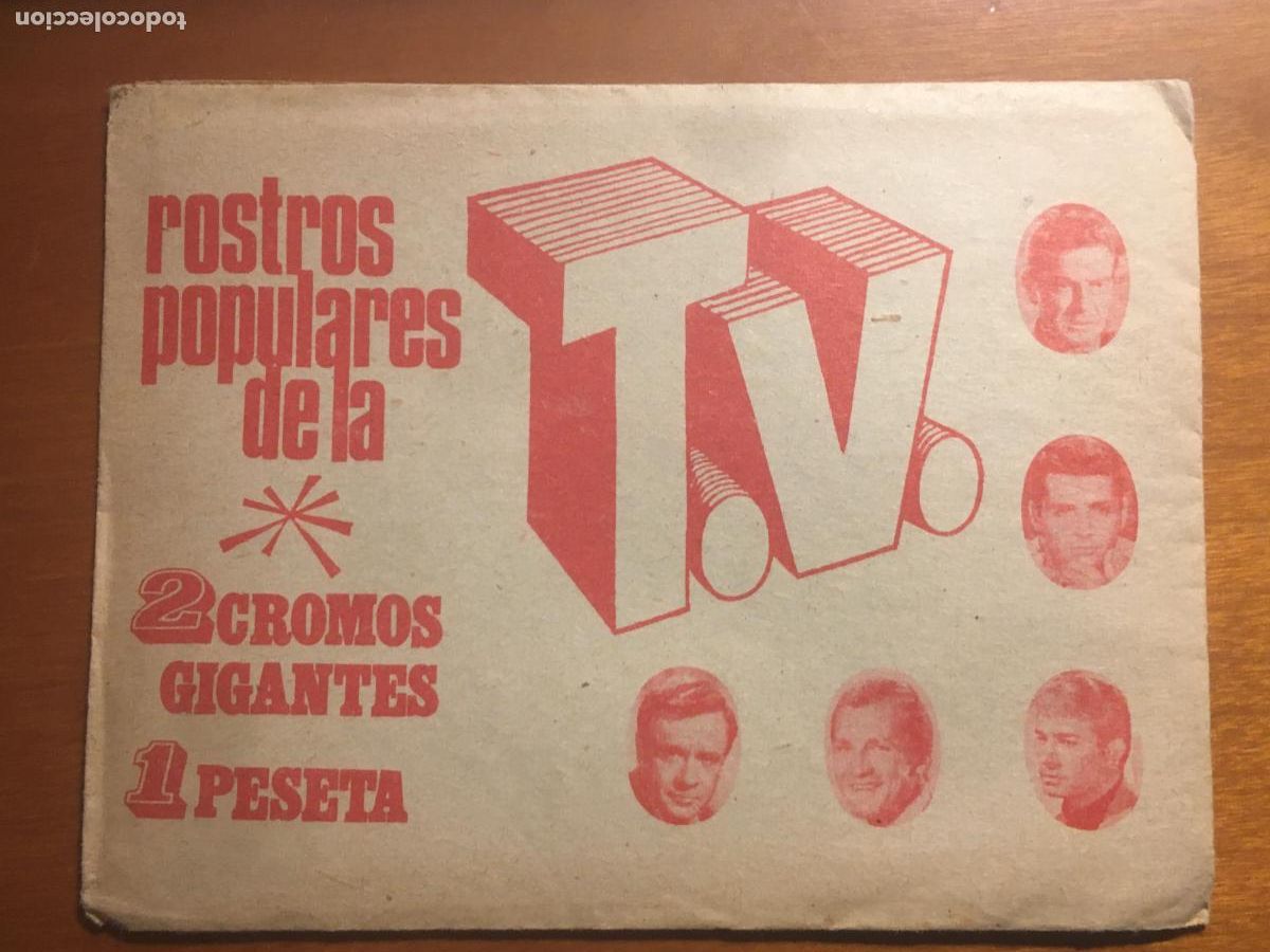 Coleccionismo cromos antiguos: rostros populares de la TV ediciones este sobre de cromos sin abrir